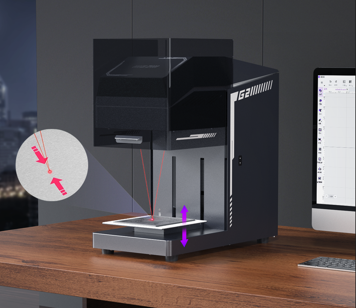 G2 UV laser engraver precision tutorial