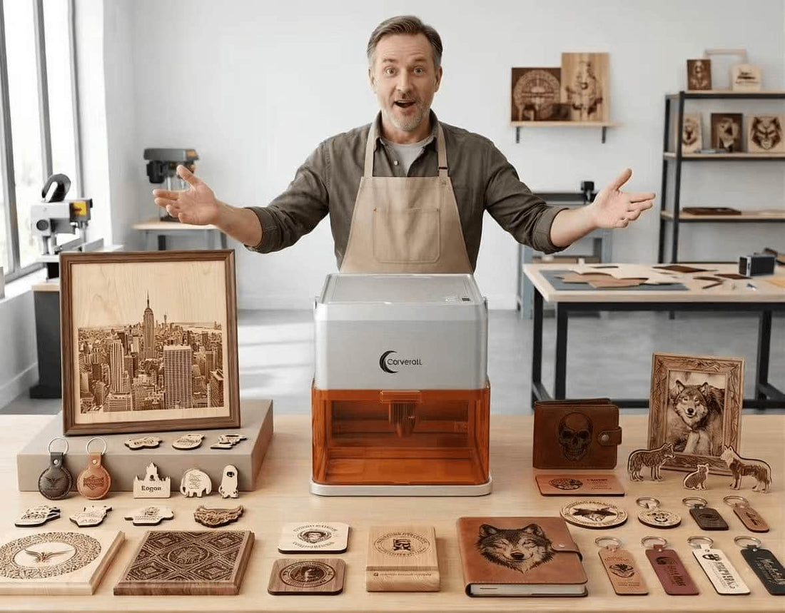 Carverall A1PRO Tutorial: Camera, Height Adjustment & Non-Metal Engraving