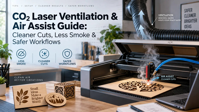 CO2 Laser Ventilation & Air Assist Guide: Cleaner Cuts, Less Smoke & Safer Workflows