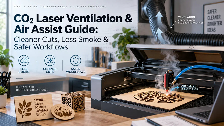 CO2 Laser Ventilation & Air Assist Guide: Cleaner Cuts, Less Smoke & Safer Workflows