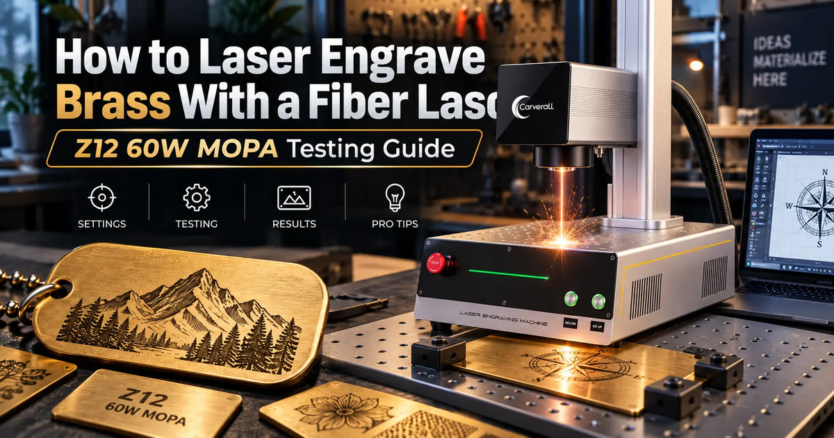 How to Laser Engrave Brass With a Fiber Laser: Z12 60W MOPA Testing Guide