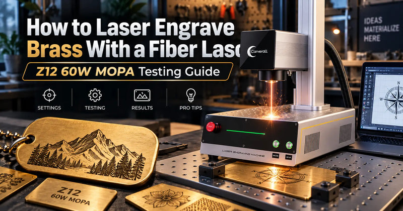How to Laser Engrave Brass With a Fiber Laser: Z12 60W MOPA Testing Guide