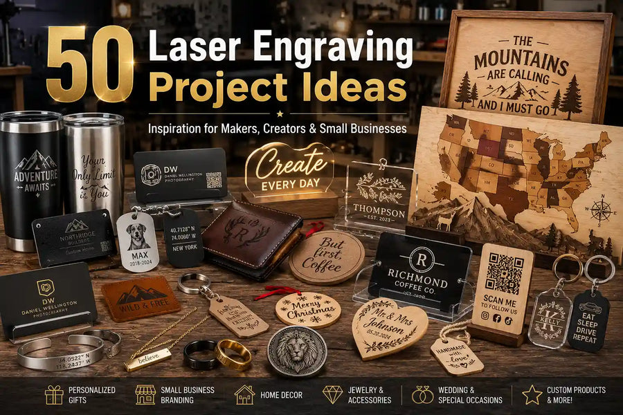 50 laser engraving project ideas for makers and small businesses