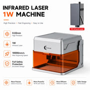 Imagen de producto del grabador láser infrarrojo Carverall A1 Pro 1W