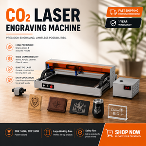 Carverall C1 machine de gravure laser CO2 40W | Zone 620 x 350 mm