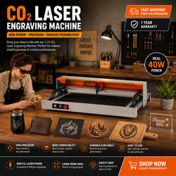 Carverall C1 40W CO2 Laser Engraving Machine | Work Area 620*350mm