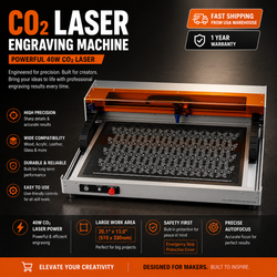 Carverall C1 40W CO2 Laser Engraving Machine | Work Area 620*350mm