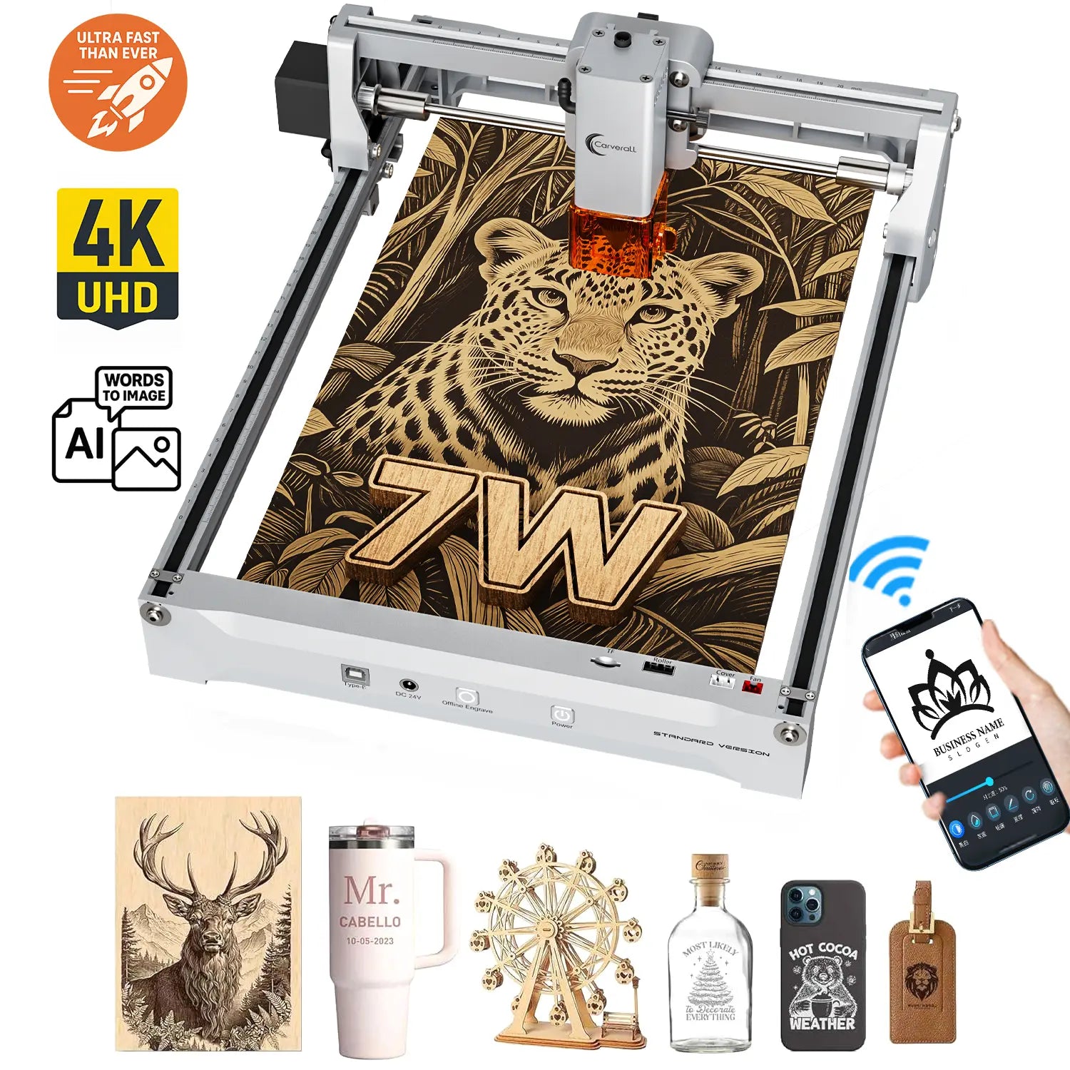 Carverall K15 Pro Mini Portable Laser Engraver | 300*200mm