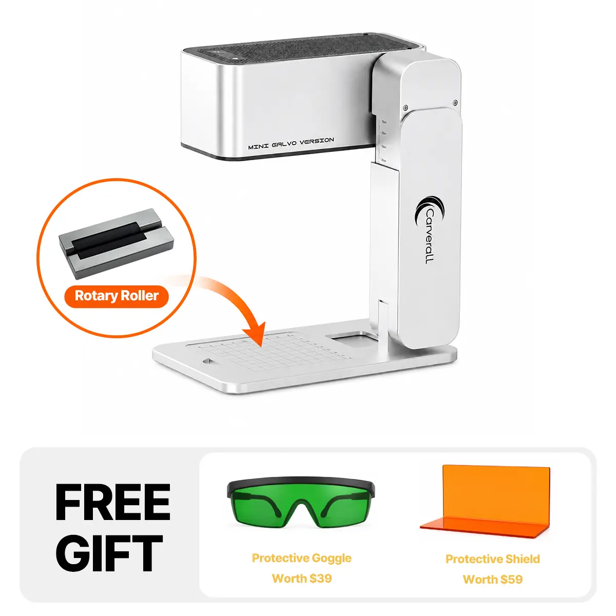 Grabador láser plegable portátil Carverall Z3 de 5 W
