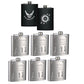 Stainless steel wine jug for laser engraving machine.