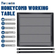 Honeycomb laser bed airflow and surface protection