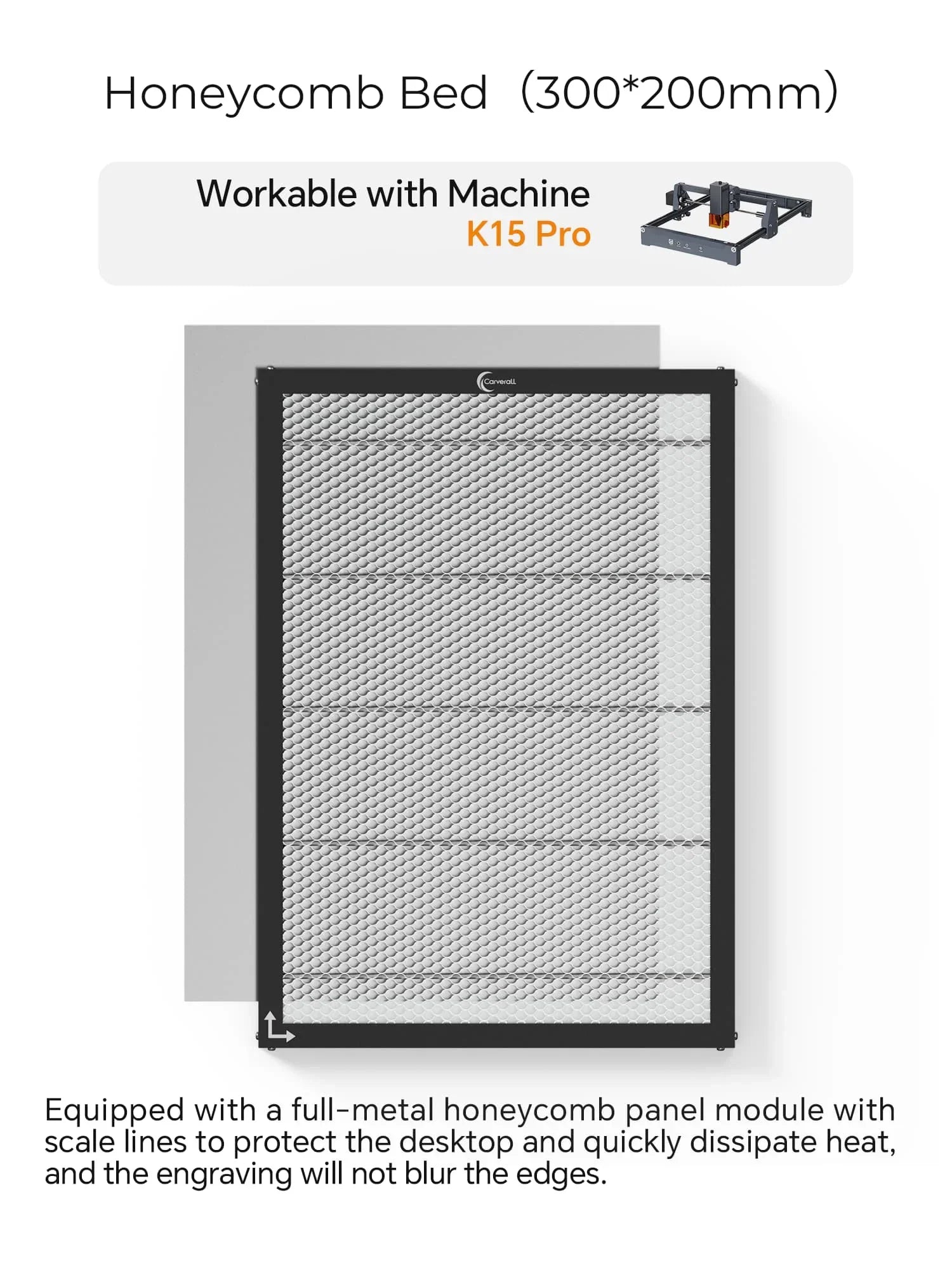 Honeycomb Panel for K15 Pro Laser Engraver | Carverall