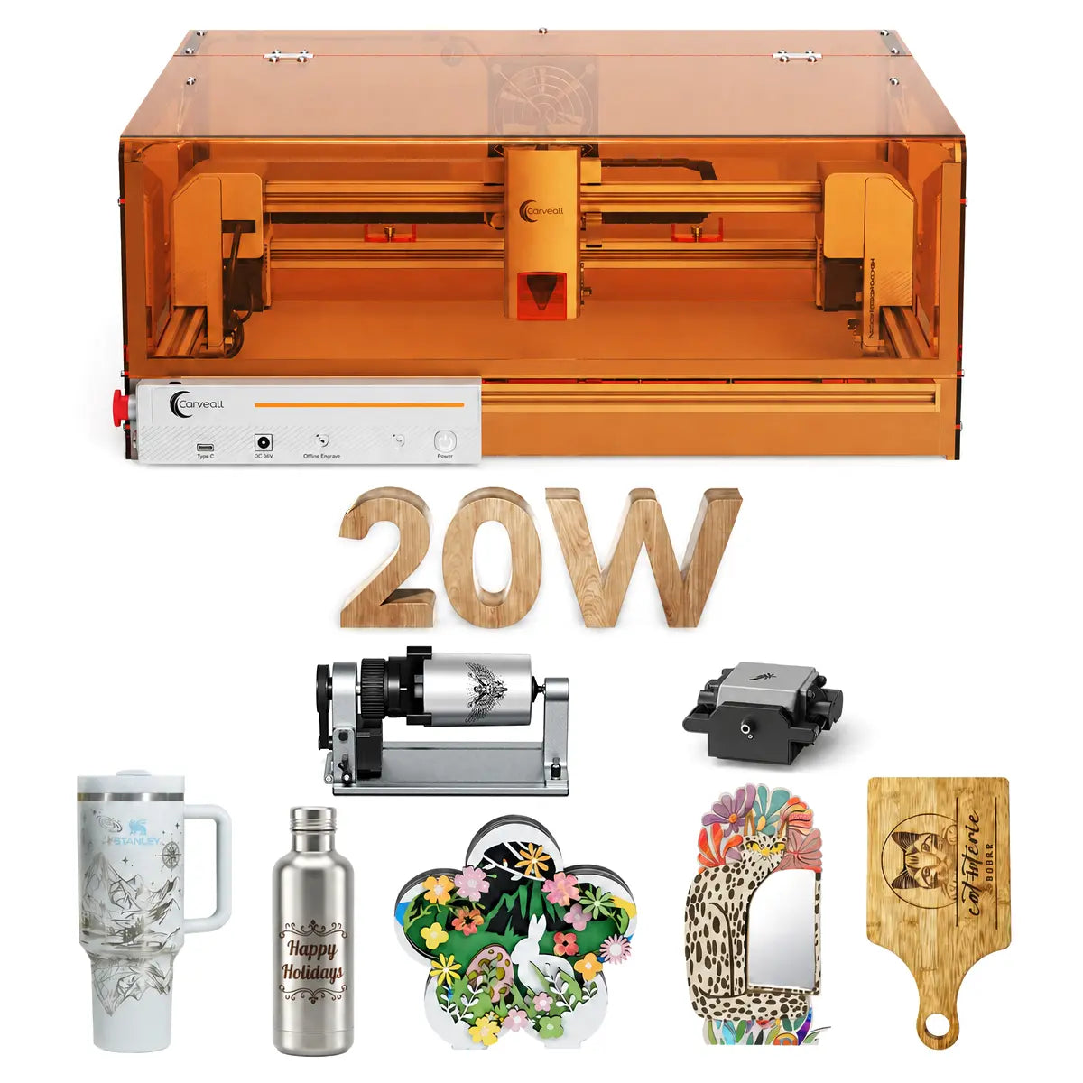 Carverall X1Pro 20W Diode Laser Engraver | Model JL9_Work Area 300*300mm