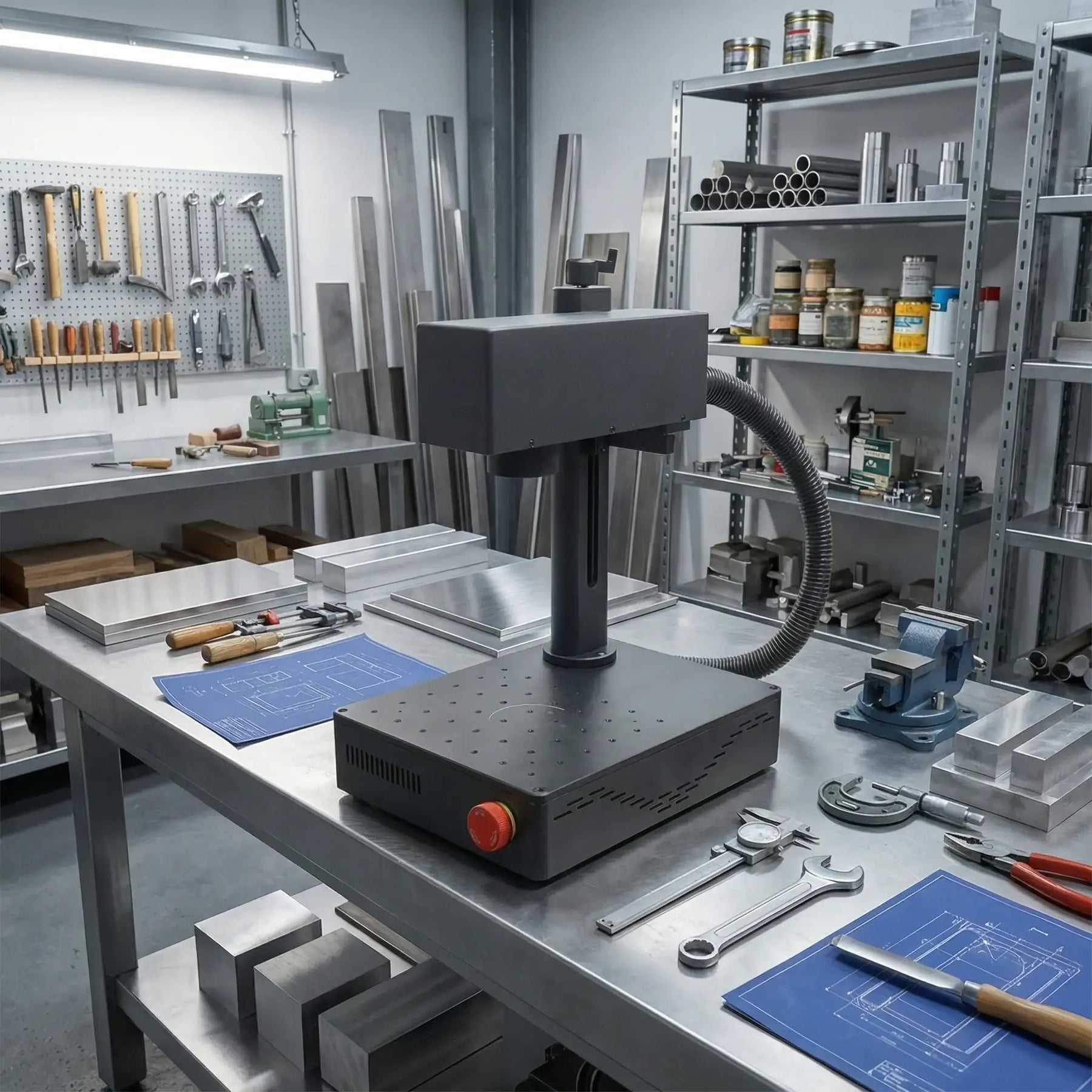 Carverall Z15 metal marking laser engraver detail