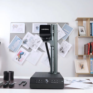 Carverall Z2 fiber laser engraver in workshop scene