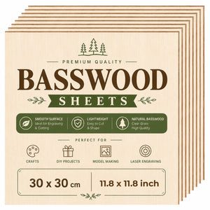 12 Pieces Basswood Sheets | 2mm thickness