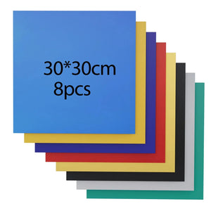 Colored film sheets for laser engraving projects